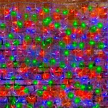 Neon-Night 245-319 Уличный Занавес Светодиодный Дождь 2x3 м, RGB, динамика, провод прозрачный