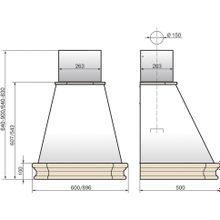 ELIKOR Пергола 60П-650-П3Л бежевый дуб неокр