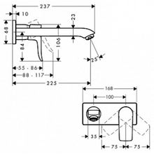 Смеситель Hansgrohe Metris 31086000 для раковины