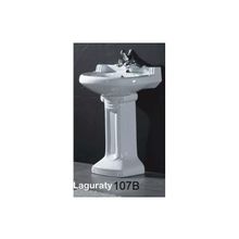 Раковина 65 см с пьедесталом, тюльпан, White, Laguraty