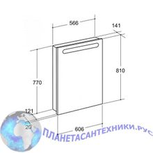 Зеркальный шкаф Roca VICTORIA NORD 60 правый ZRU9000030