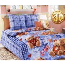 Постельное белье Мишки 1,5 спальное Valtery ДБ-42