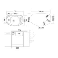 ПМ: Юкинокс Мойка Ukinox Comfort 776.507 15 лайн