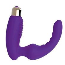 Bior toys Фиолетовый вибростумулятор простаты с изогнутым кончиком (фиолетовый)