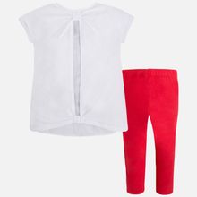 Mayoral леггинсы и футболка красный