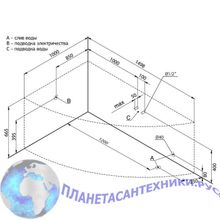 Акриловая ванна Aquanet Mayorca 150x100 L