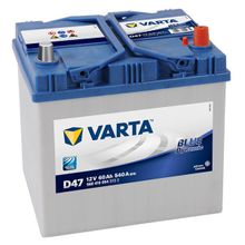 Аккумулятор автомобильный Varta Blue Dynamic D47 6СТ-60 обр. (75D23L) 232x175x225