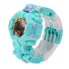 Часы-игрушка трансформер Robot Watch, мятный