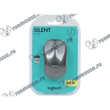 Оптическая мышь Logitech "M220 Silent" 910-004878, беспров., 2кн.+скр., черно-серый (USB) (ret) [135502]