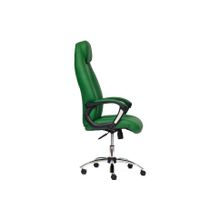 Tetchair Кресло BOSS (хром), зеленый зеленый перфорированный
