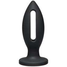 Чёрная анальная пробка Kink Wet Works Lube Luge Premium Silicone Plug 5  - 12,7 см. Черный