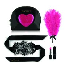 Rianne S Черно-розовый эротический набор Kit d Amour (черный с розовым)