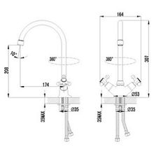 Смеситель Lemark plus Harmony LM1405C для кухонной мойки