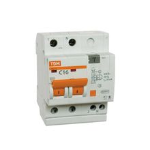 Дифавтомат АД12 2Р 50А 300мА TDM