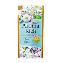 LION Aroma Rich Sarah Кондиционер для белья с богатым ароматом цветов, груши и бергамота, сменный блок, 400 мл