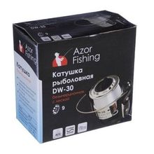 AZOR  FISHING Катушка безынерционная DW 30 9п.п , c леской