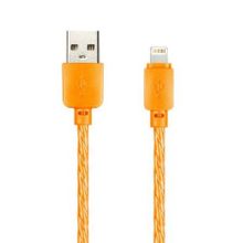 Кабель USB 2.0 Am=>Apple 8 pin Lightning, 1 м, оранжевый, SmartBuy (ik-512SPS orange)