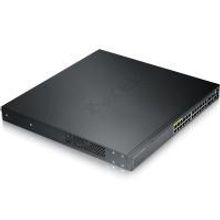 ZyXEL GS3700-24HP управляемый PoE-коммутатор, L2+ Gigabit Ethernet, 24 разъема RJ-45, 4 SFP-слота