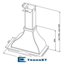 Каминная вытяжка Smeg KCM900POE