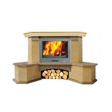 Угловая облицовка (камин)  Bella Italia Aliste (Белла Италия Алисте, каминокомплект с топкой)