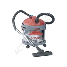 Пылесос ЗУБР сухая и влажная уборка, нержавеющая сталь, усиленное основание, розетка до 2000Вт, 20л, 1400Вт