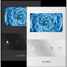 Slinex Видеодомофон АN Slinex SQ-04M Белый Черный запись по движению с 1 камеры