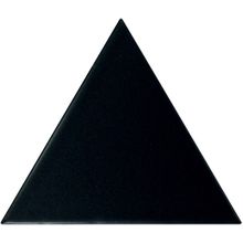Equipe Triangolo Triangolo Black Matt 23820 плитка настенная треугольная 108 мм*124 9.3 мм