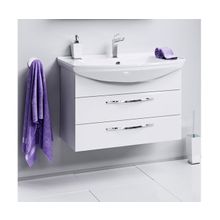 Тумба Под Раковину 81,6 См, Белая, 2 Ящика, Aqwella Аллегро Agr.01.08 2