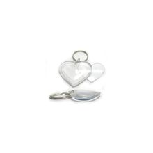 Фото-брелок, СЕРДЦЕ акриловый