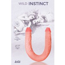 Двусторонний фаллоимитатор Wild Instinct - 47,6 см. телесный