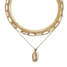 Многослойное колье под золото (арт. 81343-2)