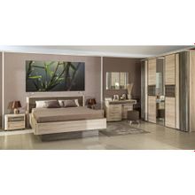 Алмаз. Любимый дом Бруна Шкаф угловой с зеркалом (Сономе эйч темная Сономе эйч светлая)