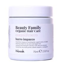 Восстанавливающая маска для сухих и поврежденных волос Nook Beauty Family Burro Impacco Maqui&Cocco 75мл