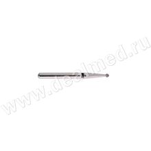 Бор алмазный 802 010 FG, синий, 5 шт. Форма: шар с воротничком., Швейцария