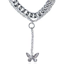 Многослойное колье "Бабочка" (арт. 81649-4)