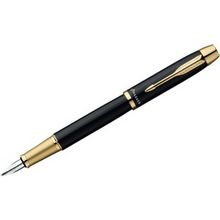 Parker Перьевая ручка Parker I.M. Metal F220, Deep Black GT