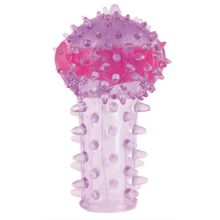 ToyFa Фиолетовая вибронасадка на палец или вибратор (фиолетовый)