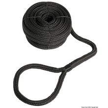 Osculati Mooring line with eye black 24 mm x 15 m, 06.444.99