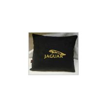  Подушка Jaguar черная вышивка золото