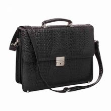 Lakestone™ Портфель мужской Braydon Black Caiman