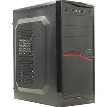 Корпус  Miditower Exegate   AB-220    Black  ATX  500W (24+4пин)