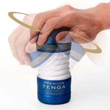 Мастурбатор TENGA Premium Rolling Head Cup (синий)