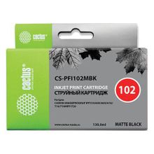 Картридж струйный CACTUS (CS-PFI102MBK) для CANON iPF500 510 F600 605 650 700, матовый черный