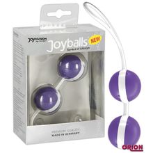 Joy Division Фиолетово-белые вагинальные шарики Joyballs Bicolored (фиолетовый с белым)