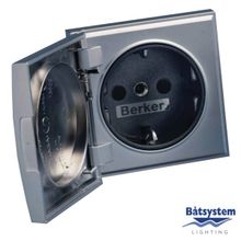 Batsystem Розетка сетевая Batsystem Berker BE5860C 230 В хромированная