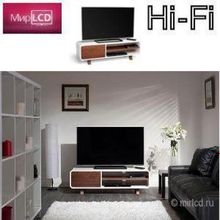 Techlink TV140SWTW Satin White & Walnut