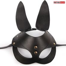 Bior toys Черная маска с удлиненными ушками и заклепками (черный)