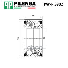 Подшипник Ступицы |Перед Прав Лев | PILENGA арт. PWP3902