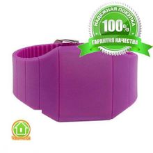 Ультратонкие силиконовые LED часы Nexer G1206, розовые