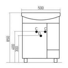 Mixline Мебель для ванной Бриз 50 L